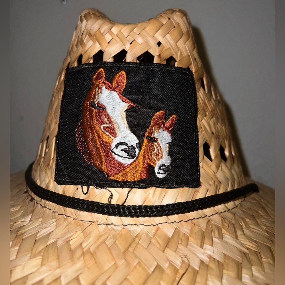 Fancy straw BOSS MAN hat 🔥😎. 5.5 inch brim fits medium/large